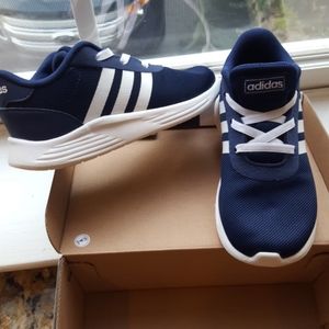 Toddler boy's blue Adidas flex snaeakers. Size 10